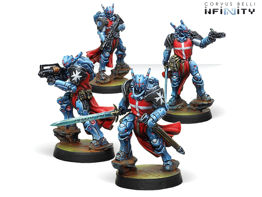 Infinity PanOceania Knights Hospitaller Miniature Game Figures