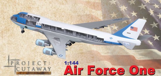 Air Force One Boeing VC-25A (Cutaway) 1/144 Scale Model