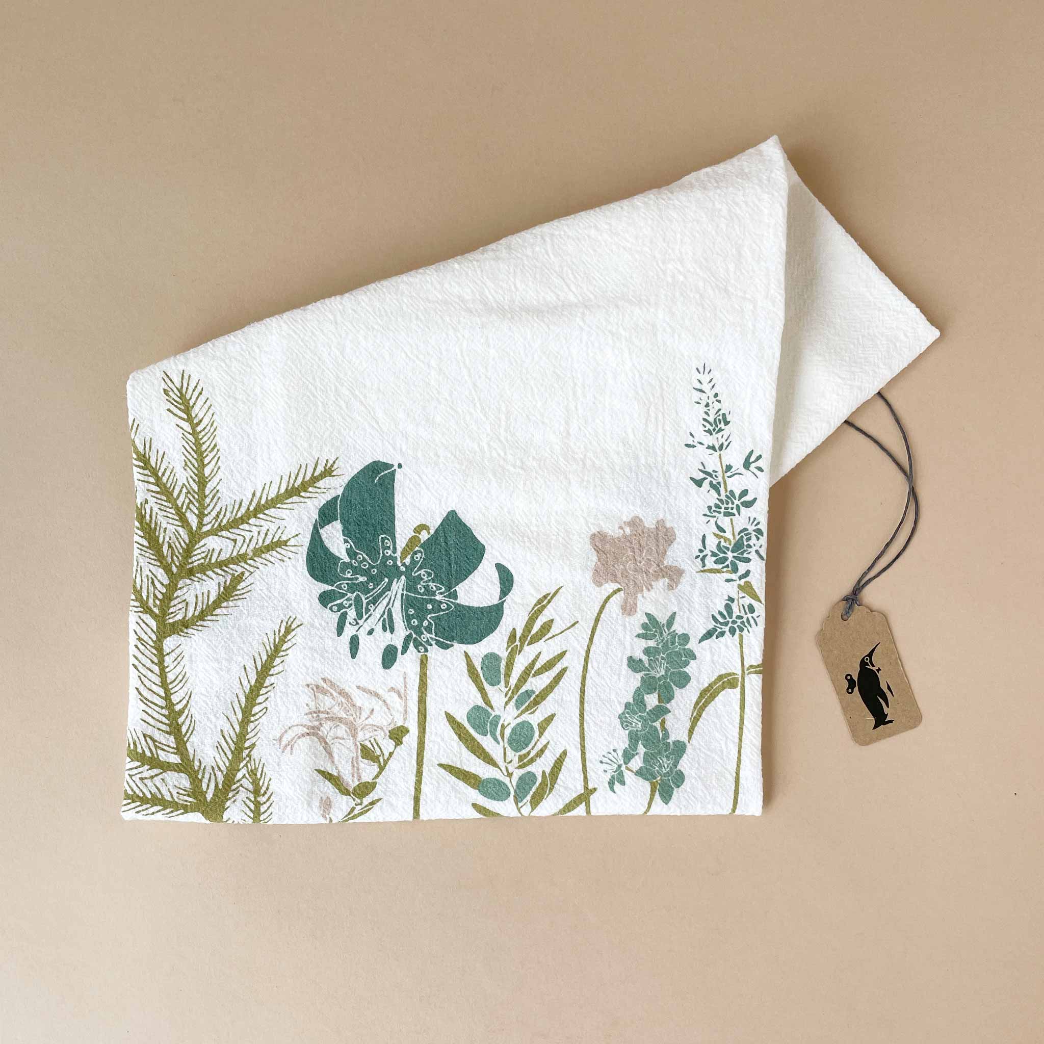 Language of Flowers Kitchen Towel | Harmony & Unity