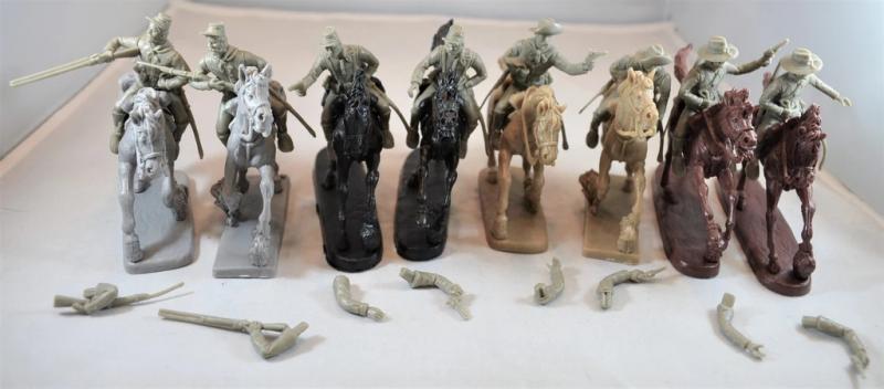 American Cavalry Horse Soldiers 1860-1880, 1/32 (54 mm) Scale Plastic Figures