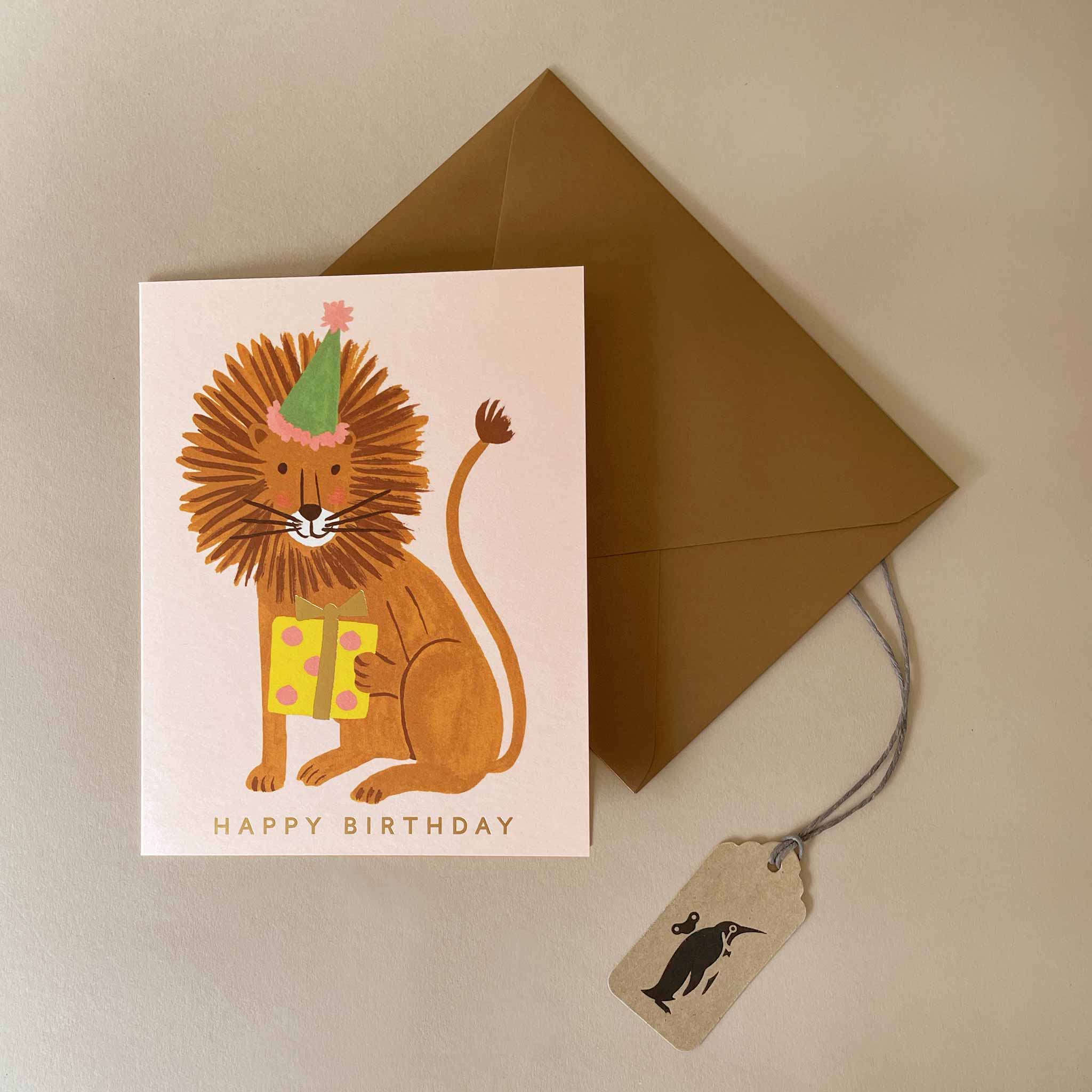 Lion Birthday Greeting Card