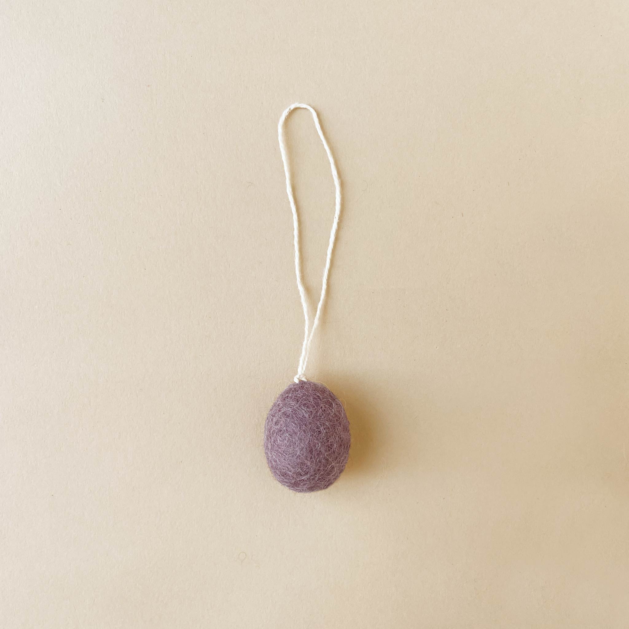 Little Felted Egg Ornament | Lavender