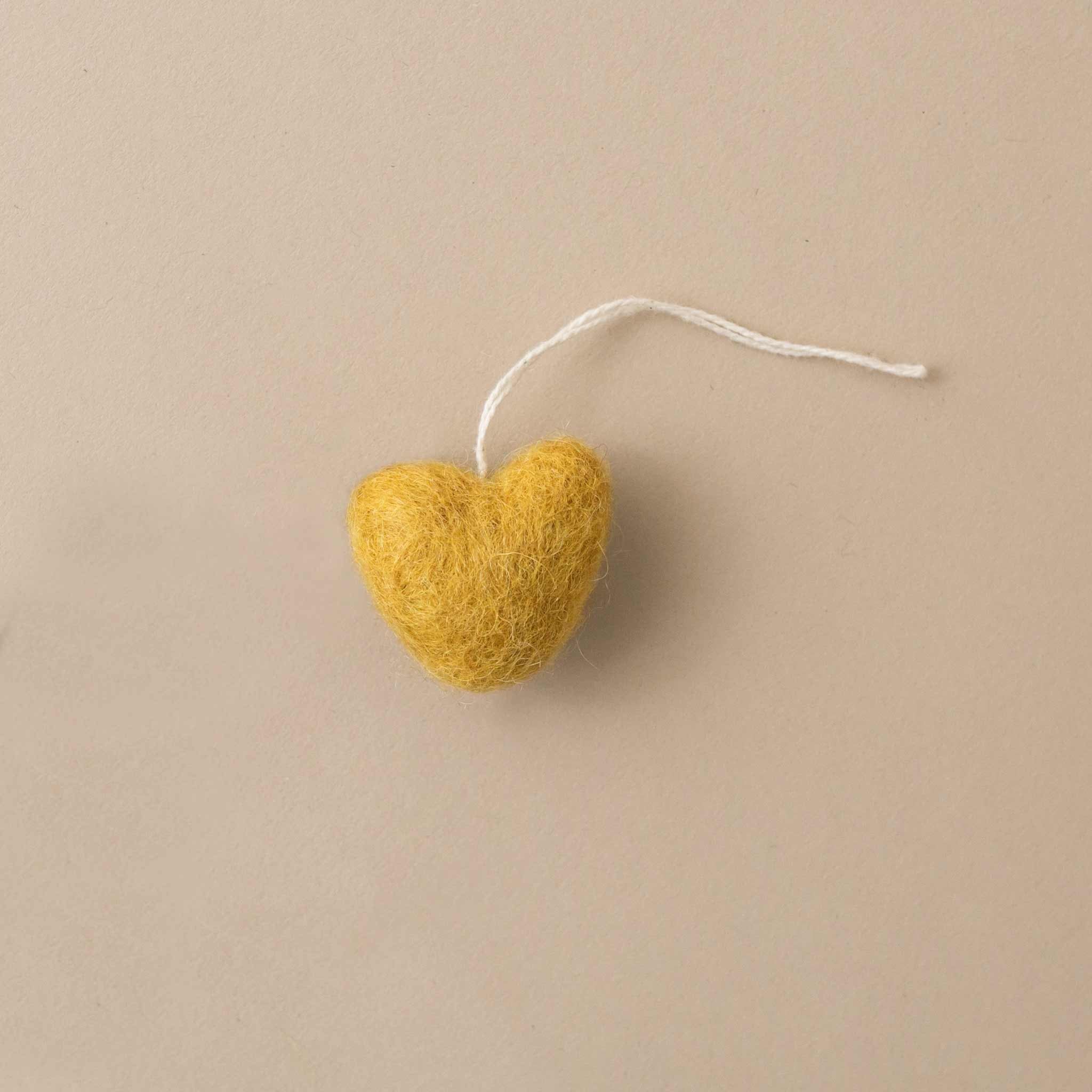 Little Felted Heart Ornament | Ochre