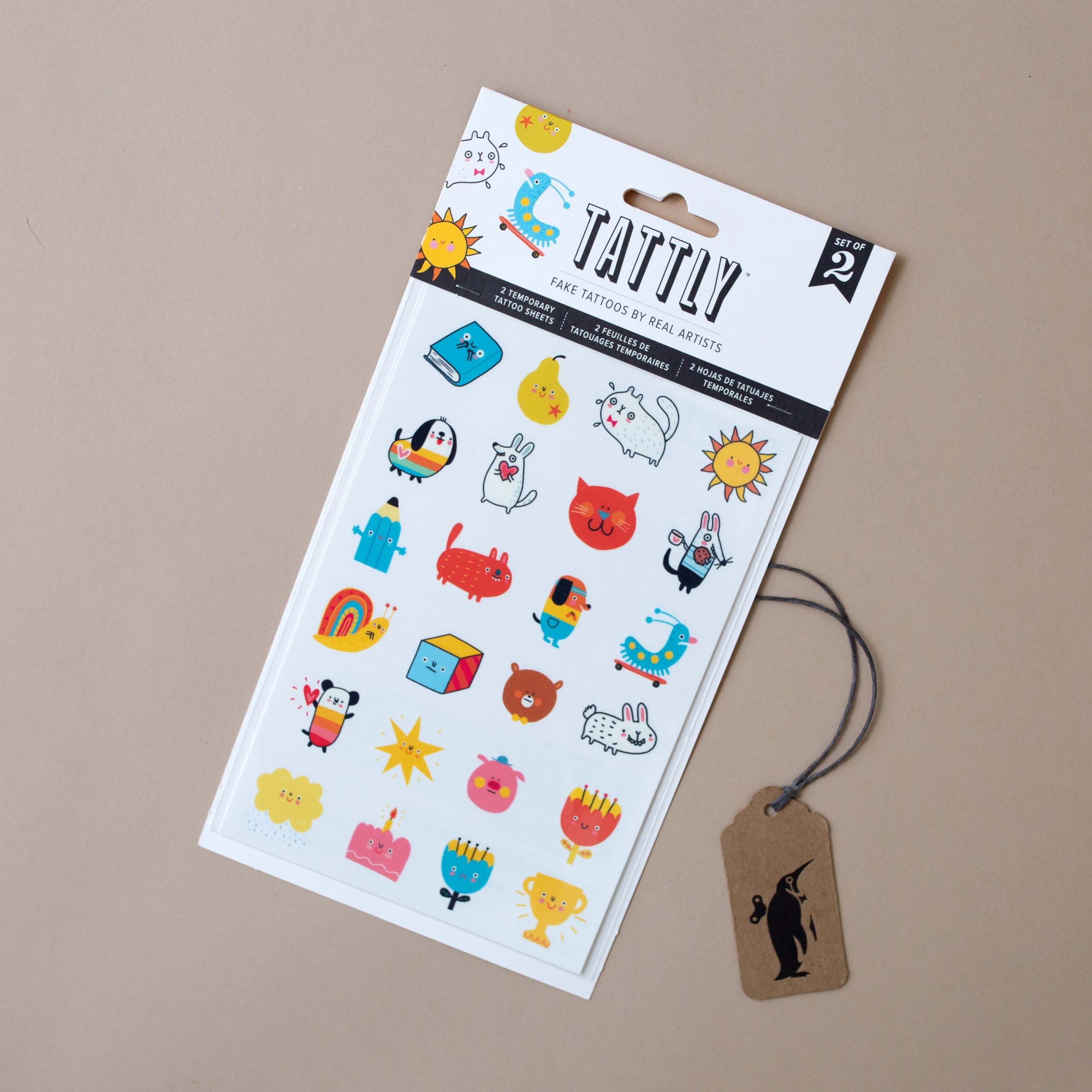 Little Friends Temporary Tattoo Sheet