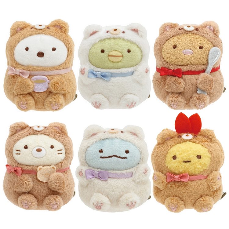 Japan San-X Sumikko Gurashi Mini Plush Doll Soft Toy (Bear Cafe)