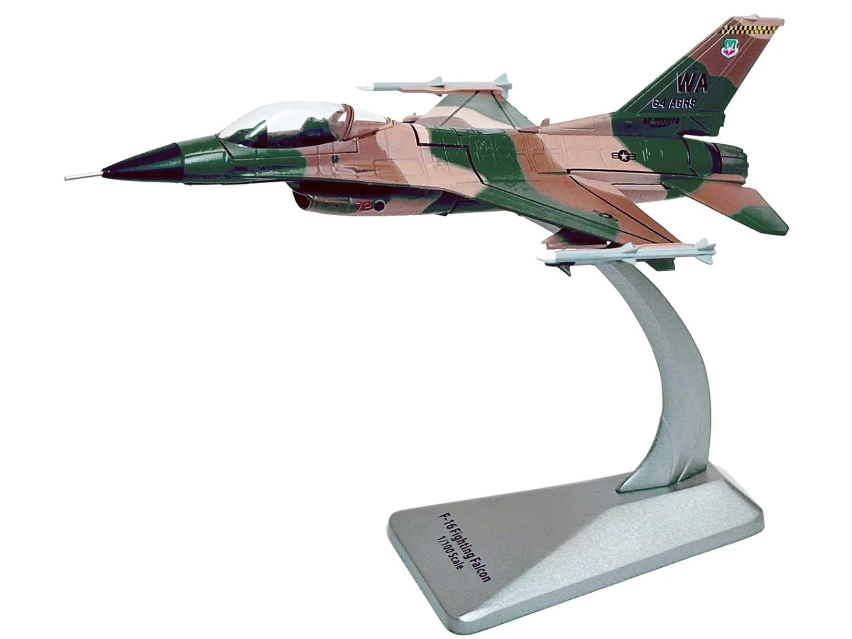 Air Force 1 Lockheed Martin (General Dynamics) F-16C Fighting Falcon (Block 32) 64th AGRS 2007 – 1:100 Scale Diecast Model