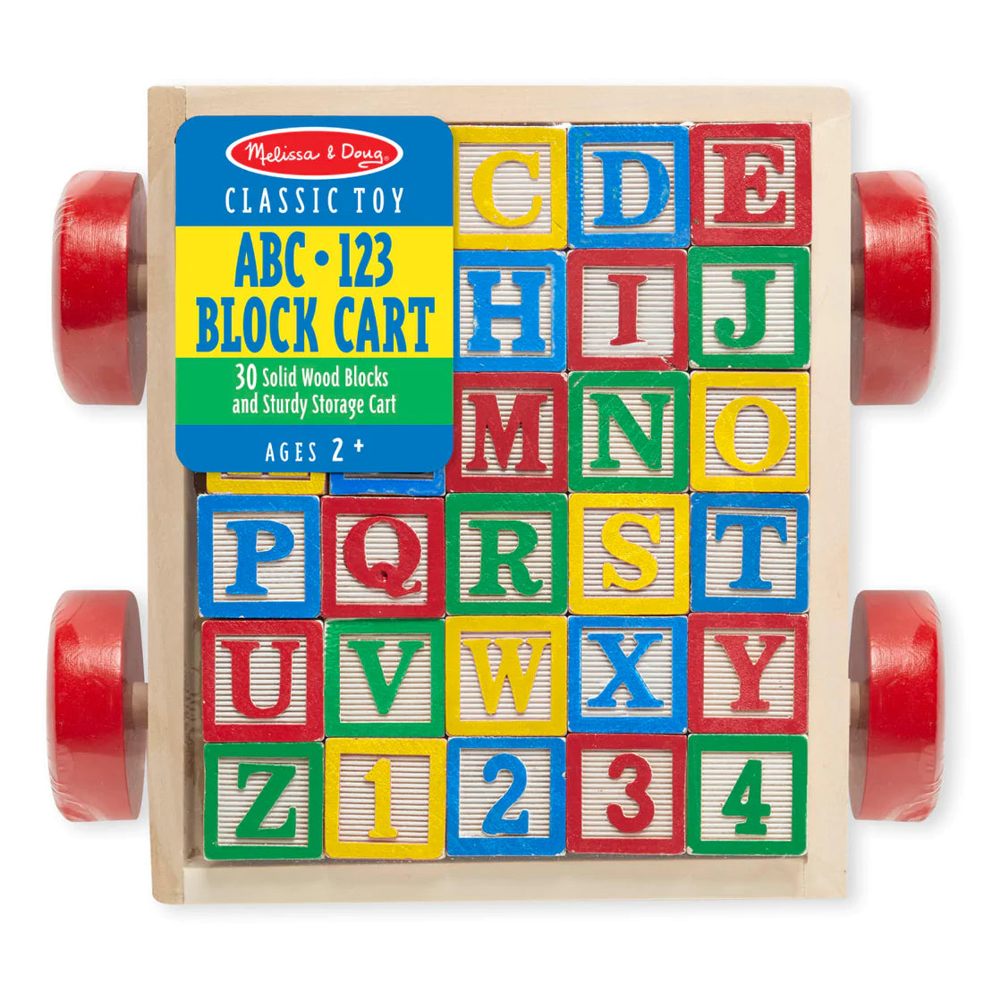 Melissa & Doug 1169 Classic ABC Block Cart