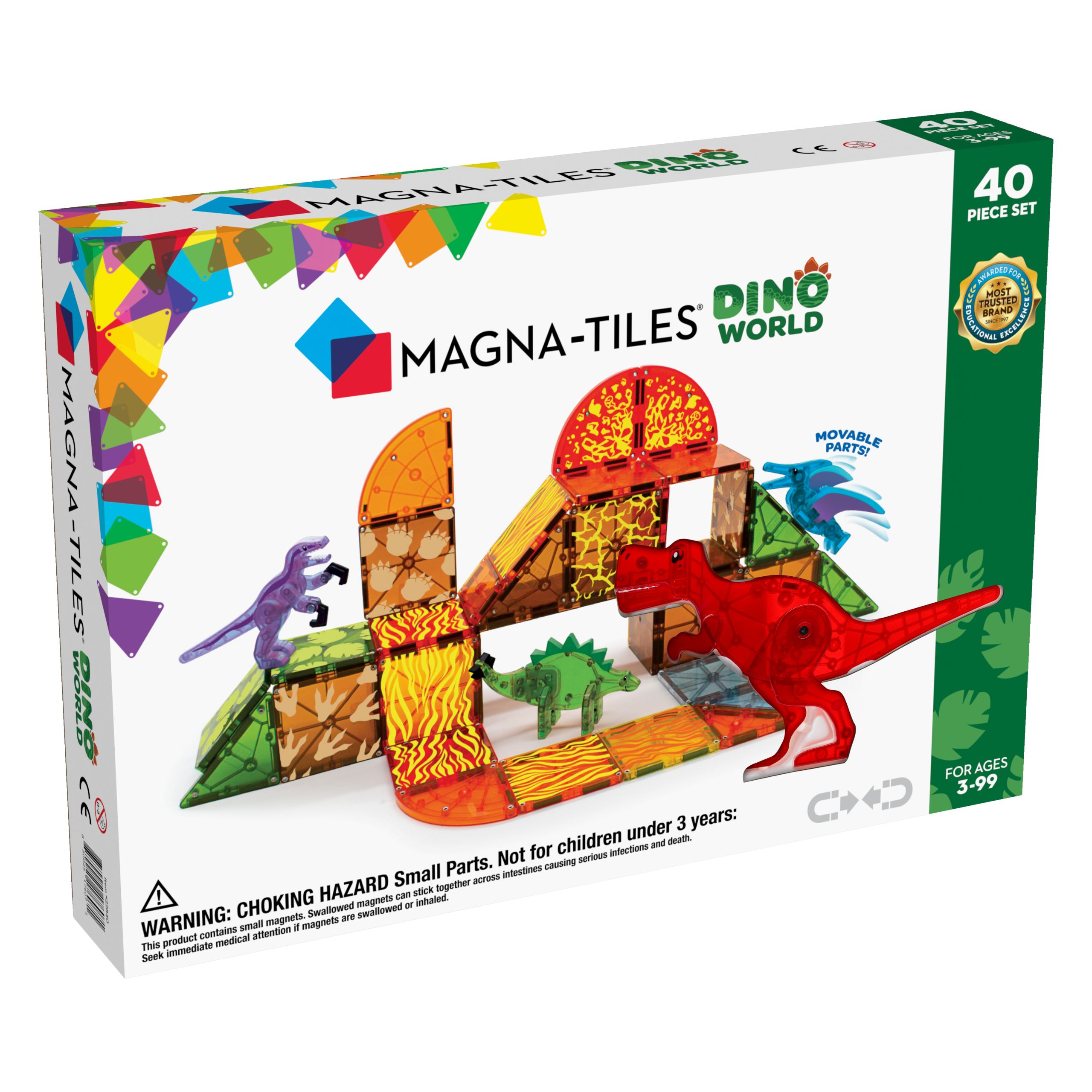 Magna-Tiles Dino World 40 Pieces