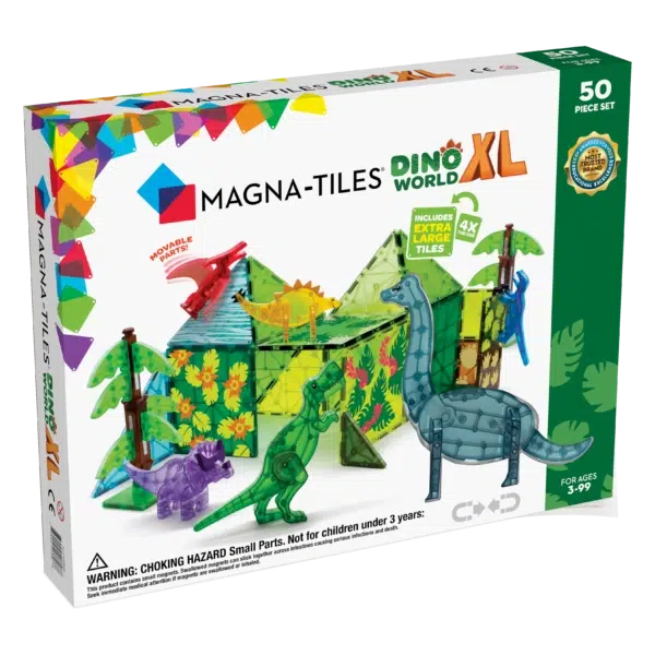 Magna-Tiles Dino World XL 50 Piece Set
