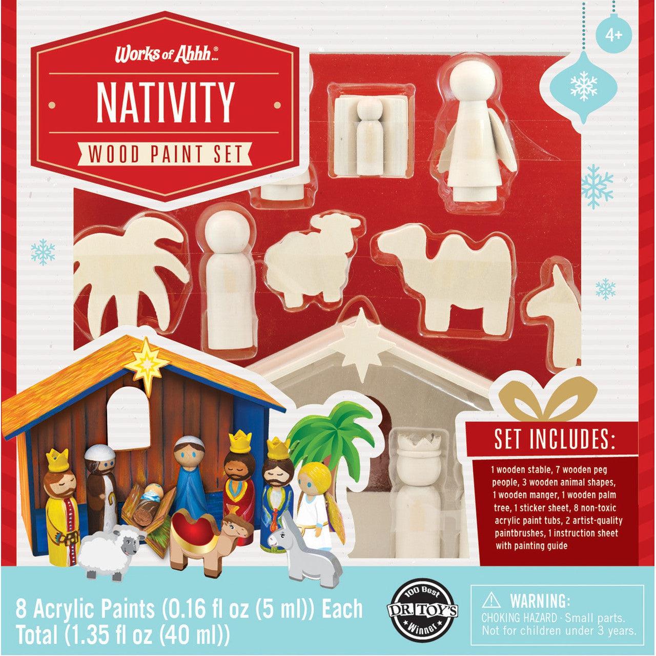 Holiday Wood Paint Kit - Nativity