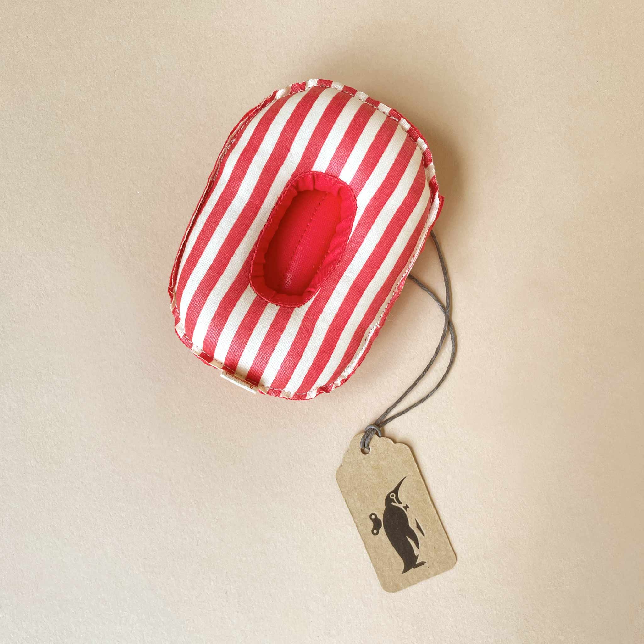 Matchbox Mouse Accessories | Rubber Boat Float - Red Stripe