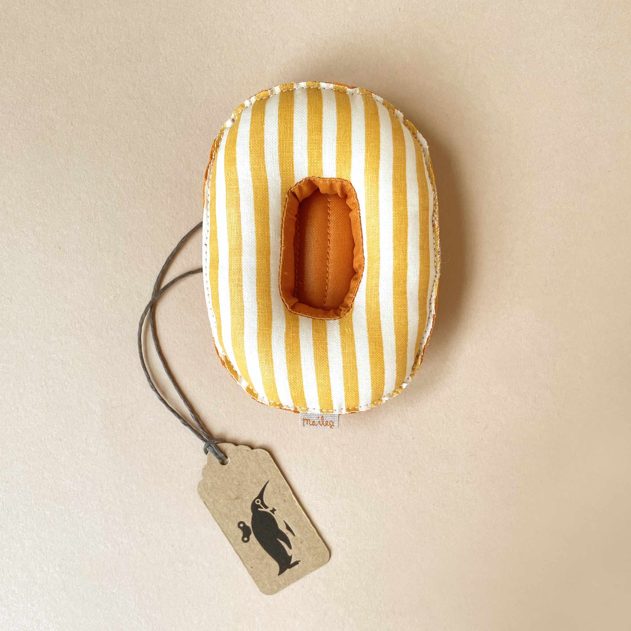Matchbox Mouse Accessories | Rubber Boat Float - Yellow Stripe