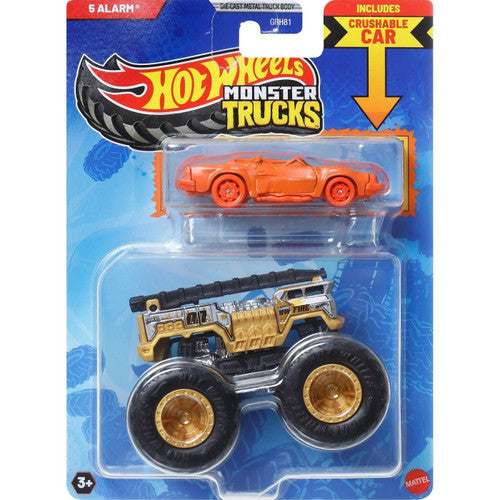 HOT WHEELS Monster Truck plus Car -5 Alarm