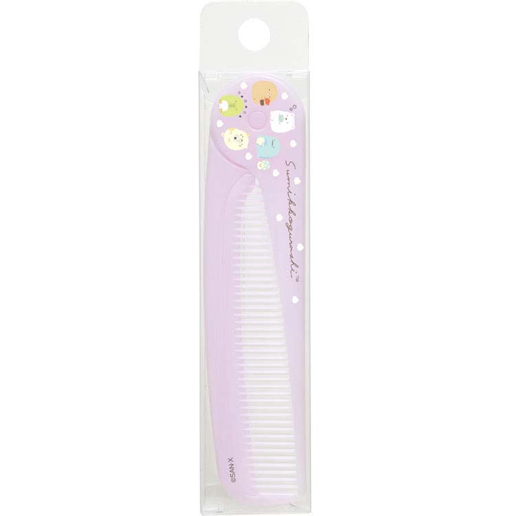 Japan San-X Sumikko Gurashi Compact Comb (Purple)