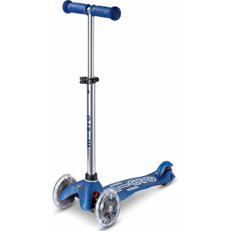 Micro Mini Glitter LED Scooter - Navy