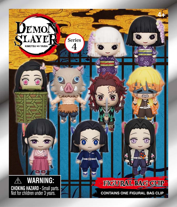 3D Foam Collectible Bag Clips - Demon Slayer Series 4