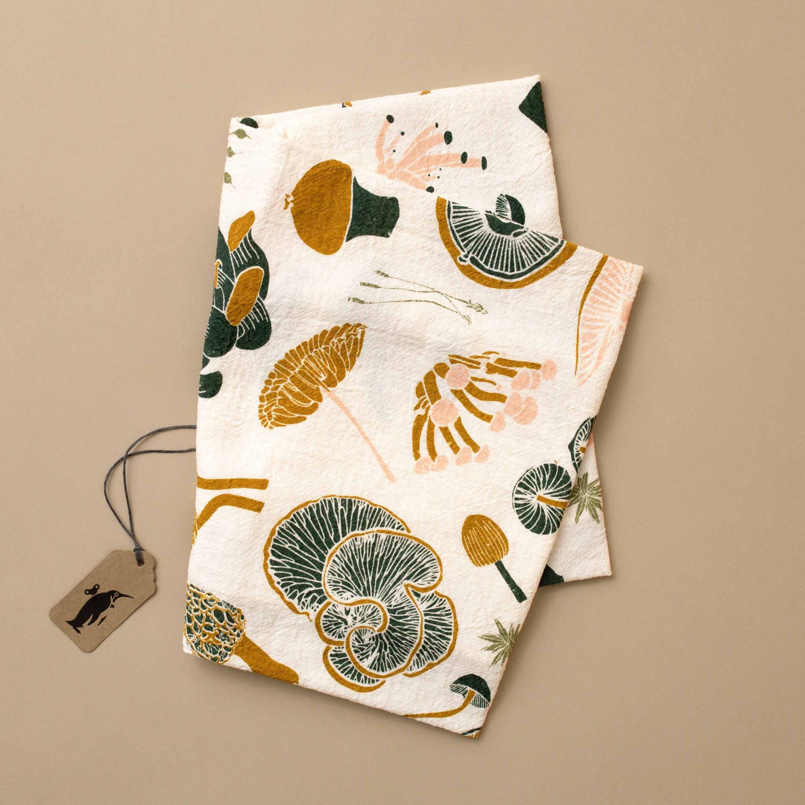 Mosses & Mushrooms Kitchen Towel