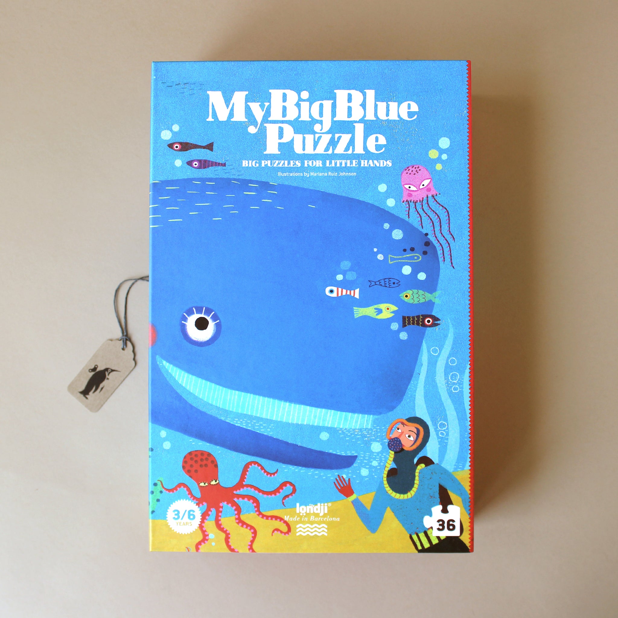 My Big Blue 36pc Shaped Puzzle