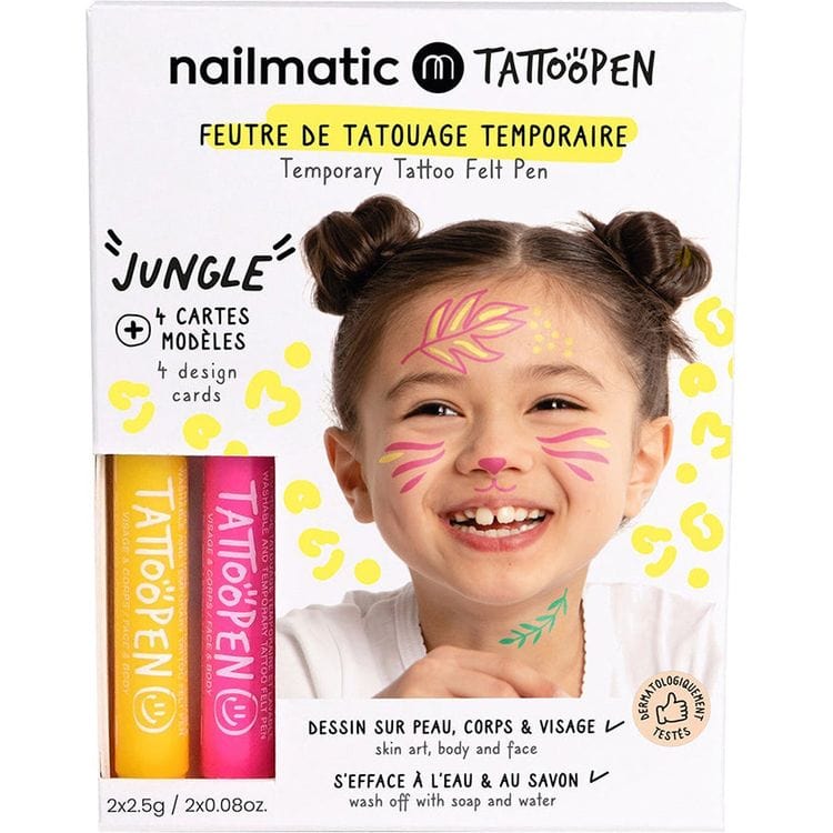 Jungle Tattoo Pen Set for Kids