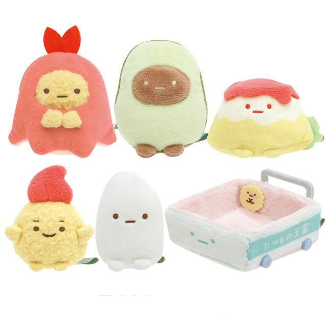 Japan San-X Sumikko Gurashi Mini Plush Doll Soft Toy (Food Kingdom)