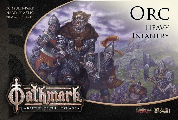Oathmark Orc Heavy Infantry 30 Figure 28mm Plastic Kit