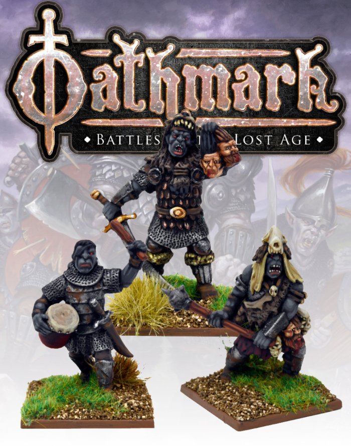 Oathmark Orc King, Wizard & Drummer II, 28 mm Scale Metal Figures