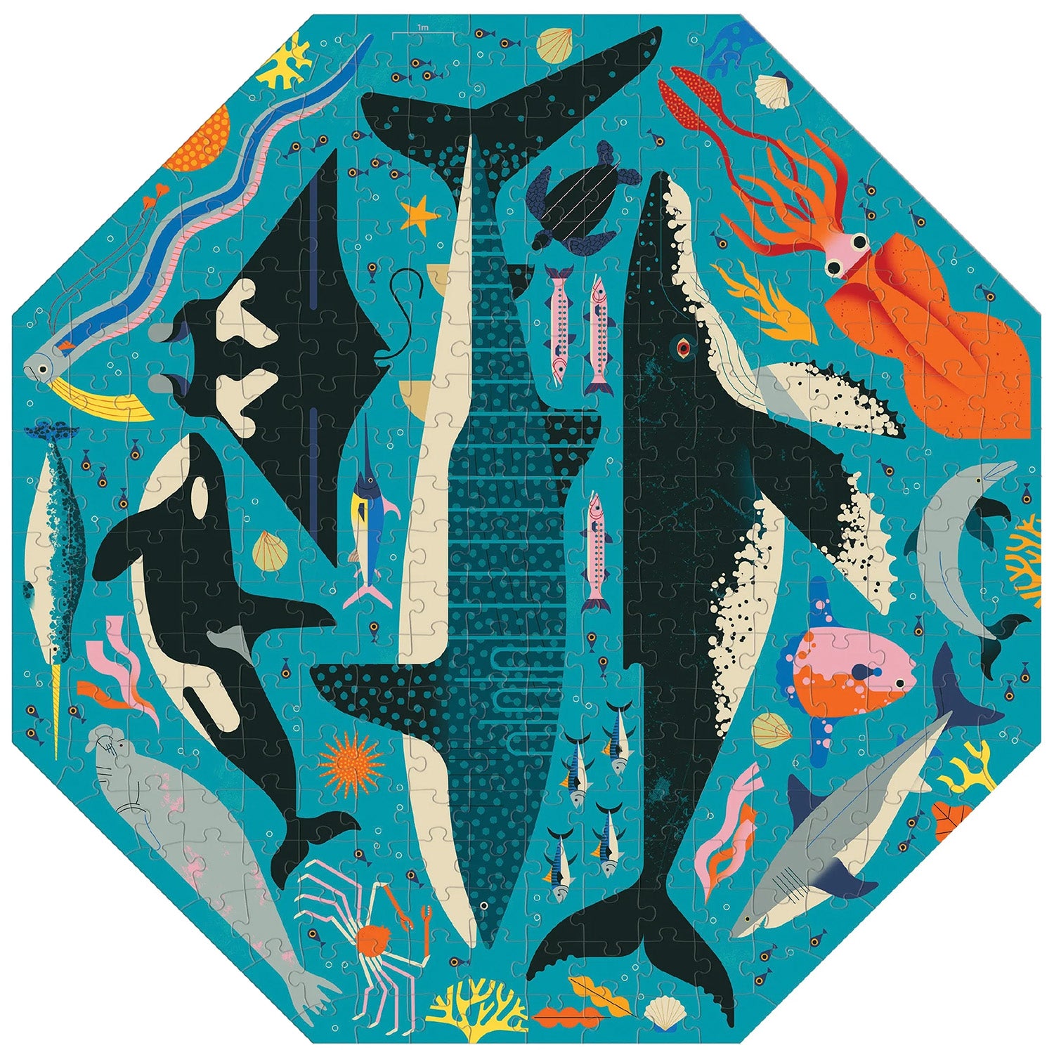 Ocean Life to Scale Puzzle