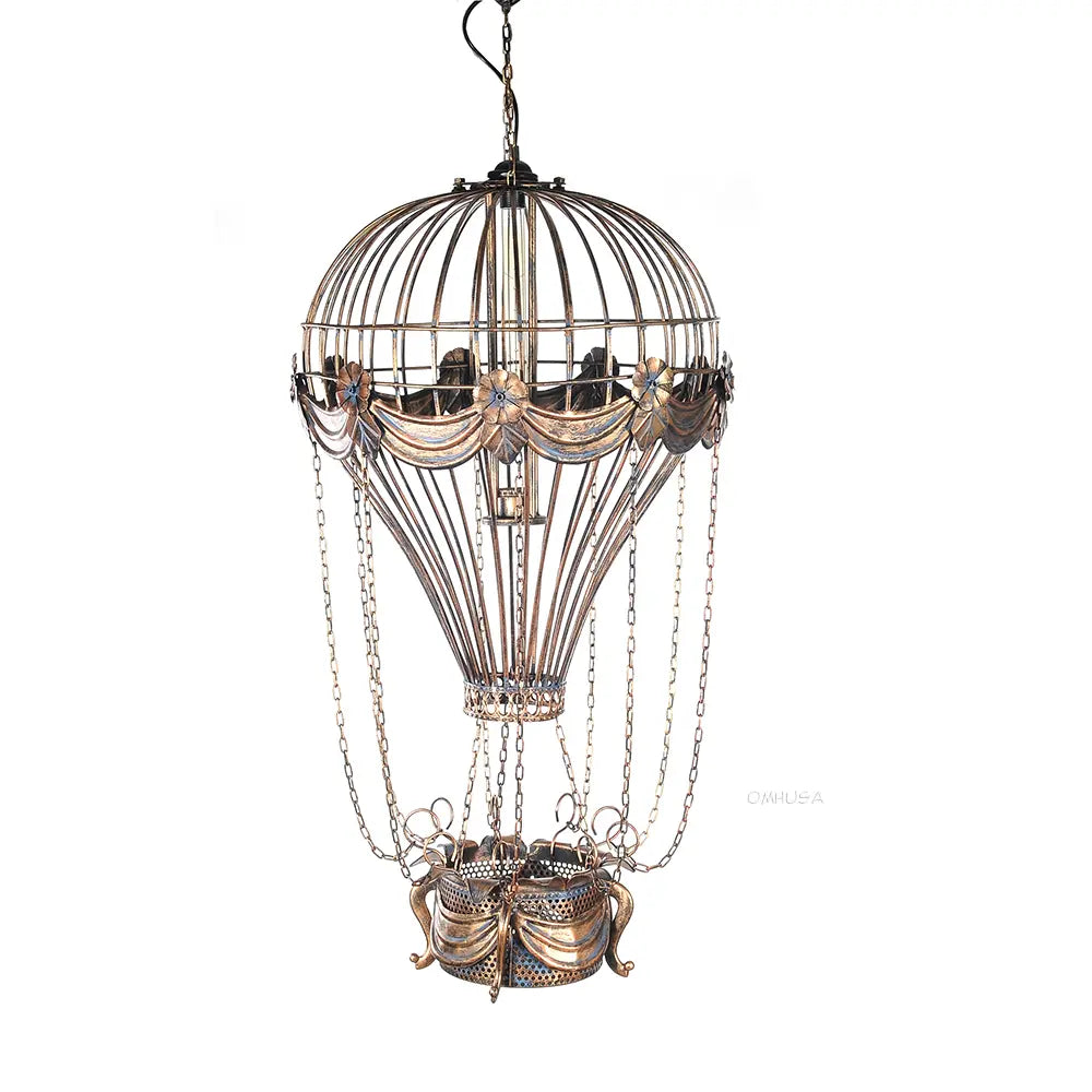 Old Modern Handicrafts Aquarama Exclusive Edition – Vintage Hot Air Balloon Pendant Light Model