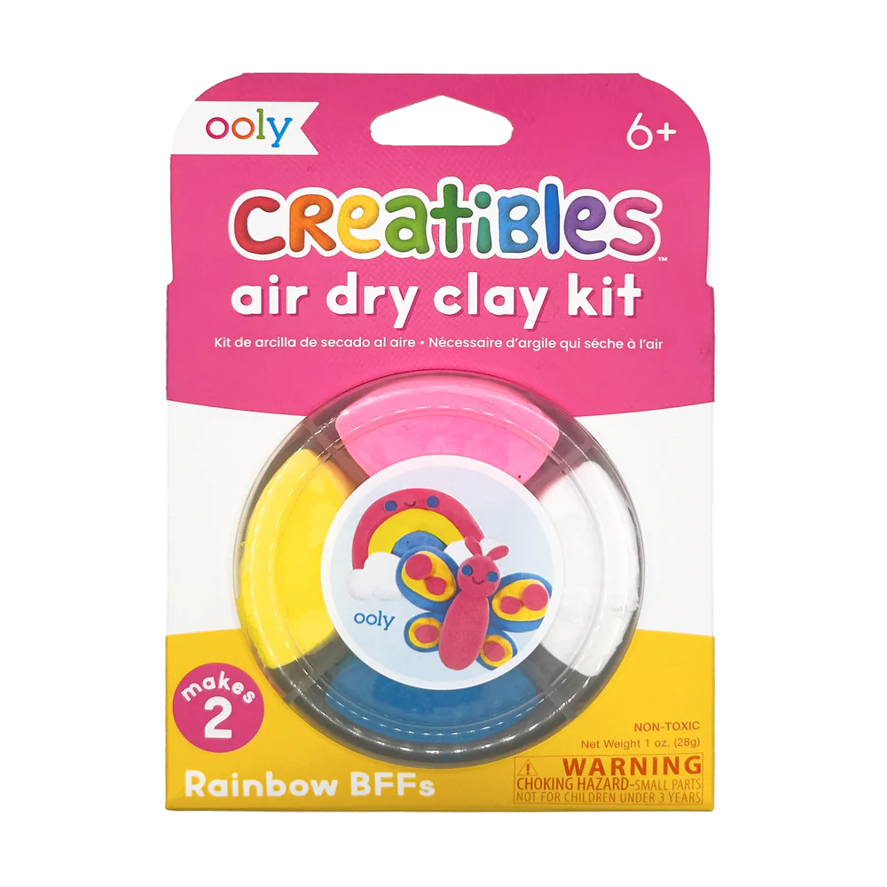 Creatibles Mini Air Dry Clay Kit -Rainbow Pals