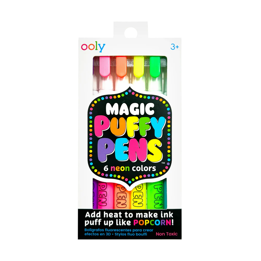 Magic Puffy Pens - Set of 6