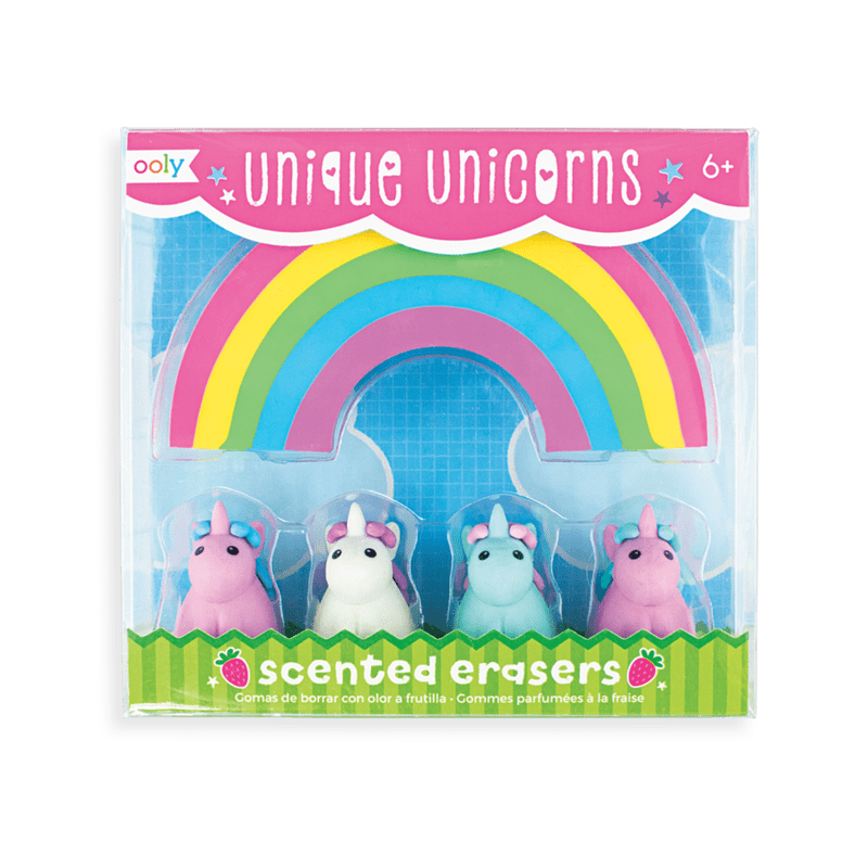 Unique Unicorns - Scented Erasers Set of 5