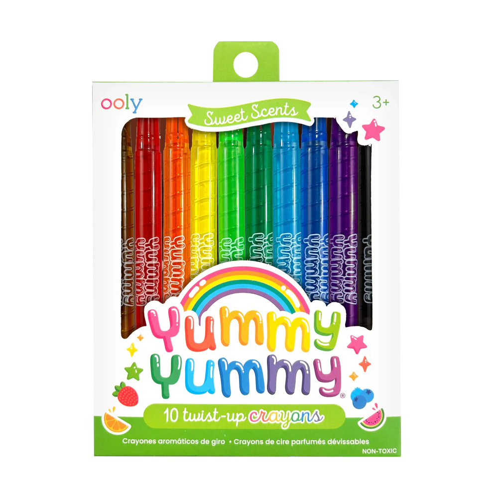 Yummy Yummy Scented Twist-Up Crayons - Set of 10