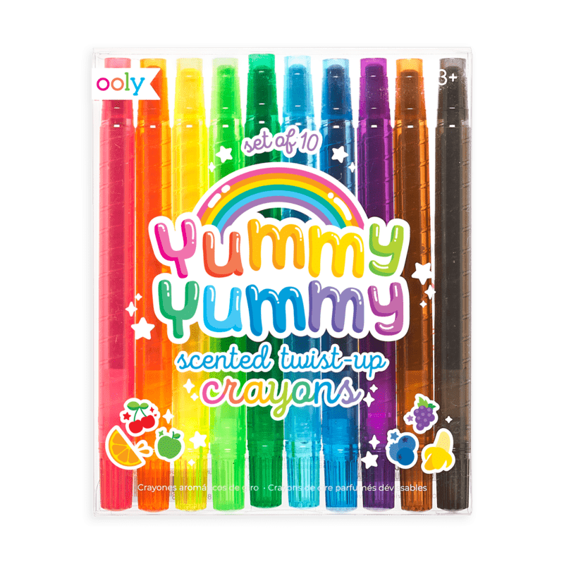 Yummy Yummy Scented Twist-Up Crayons Set Of 10