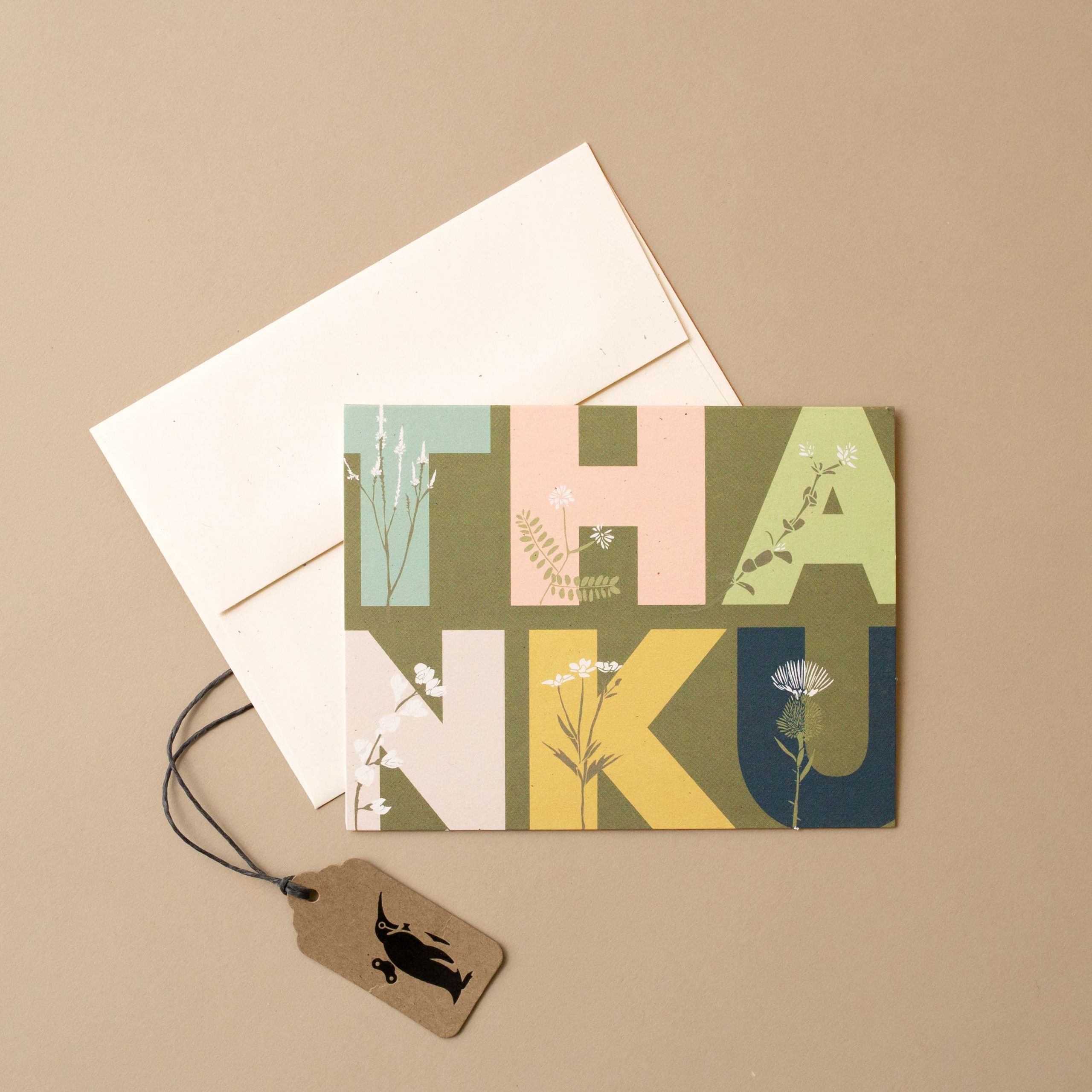 Overgrown Thank You Greeting Card