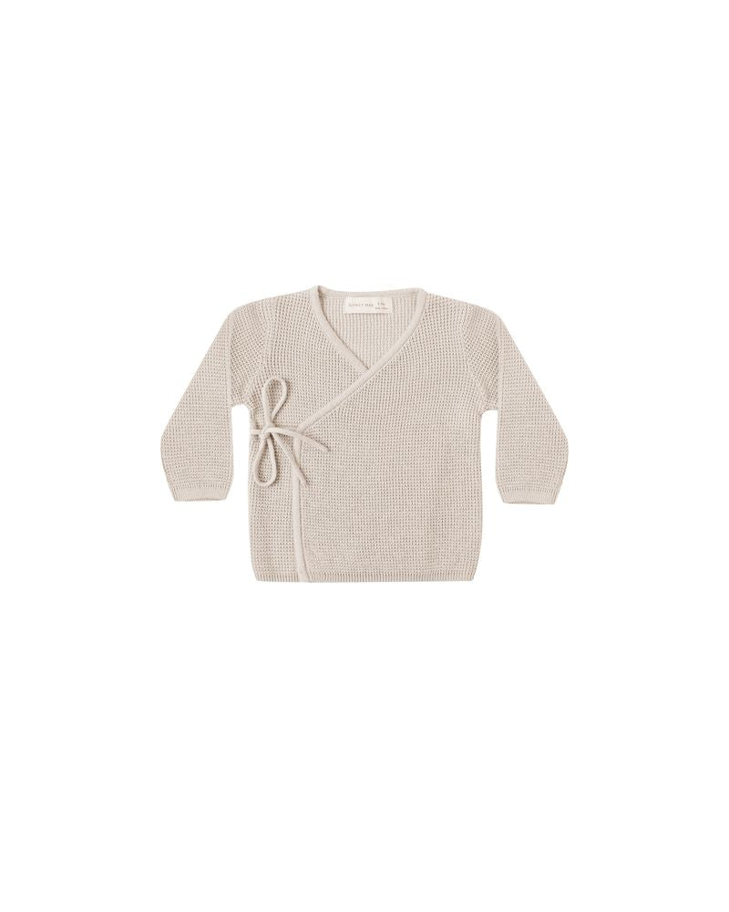 Quincy Mae Knit Wrap Top