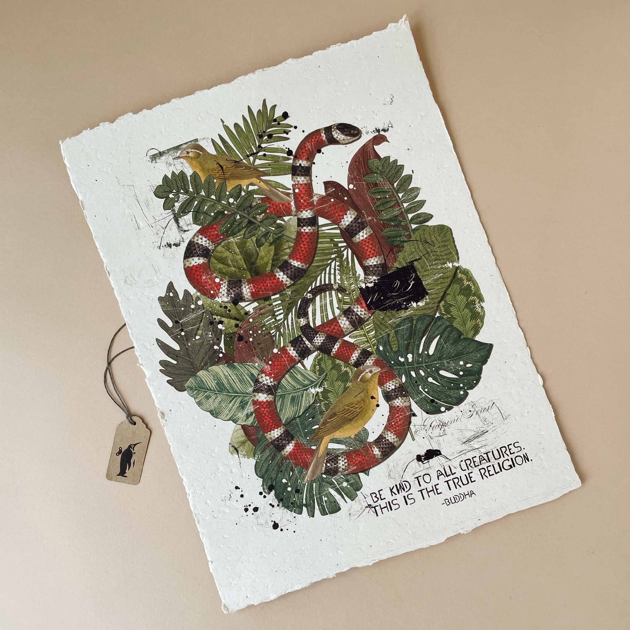 Paper Print | Be Kind to All Creatures