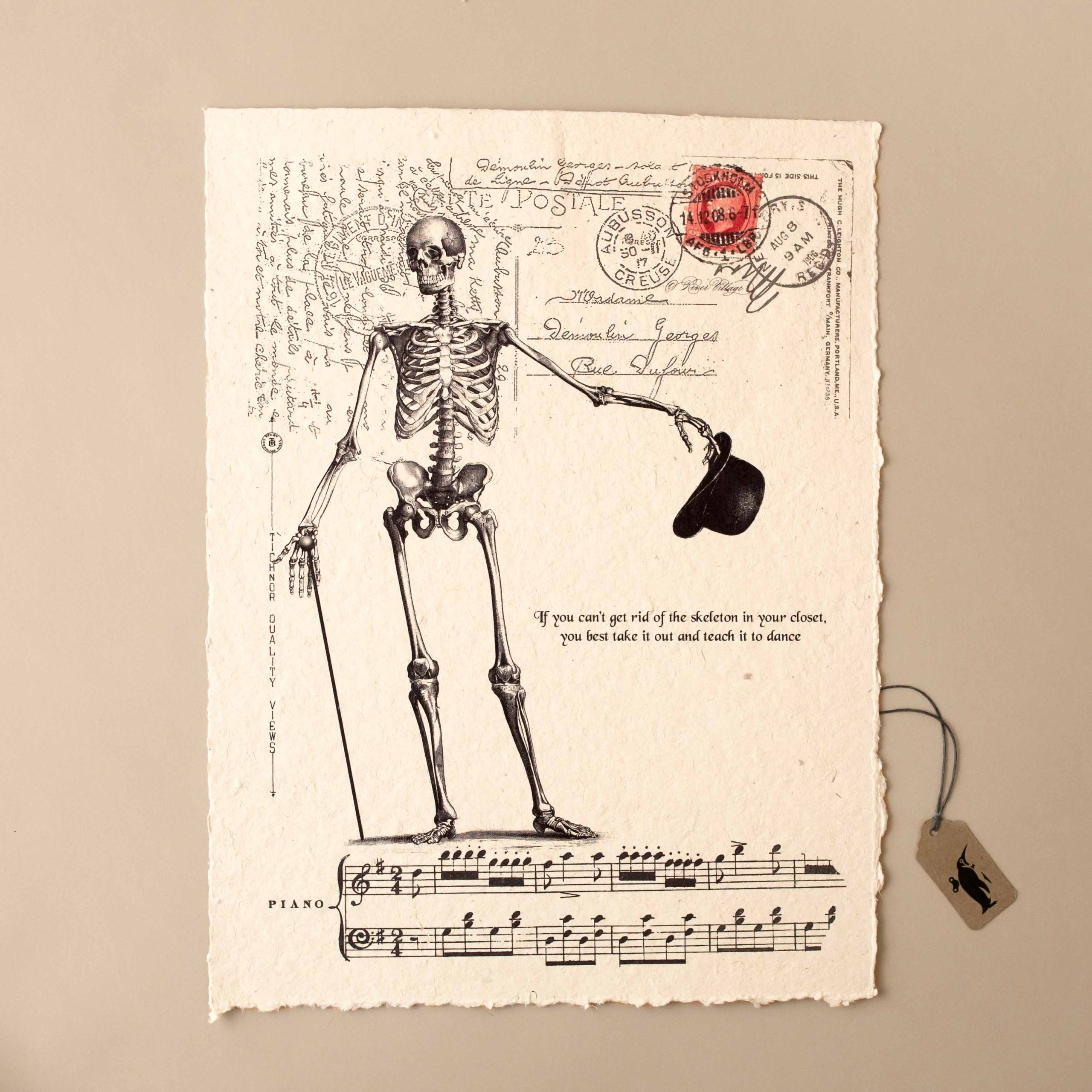 Paper Print | Dancing Skeletons