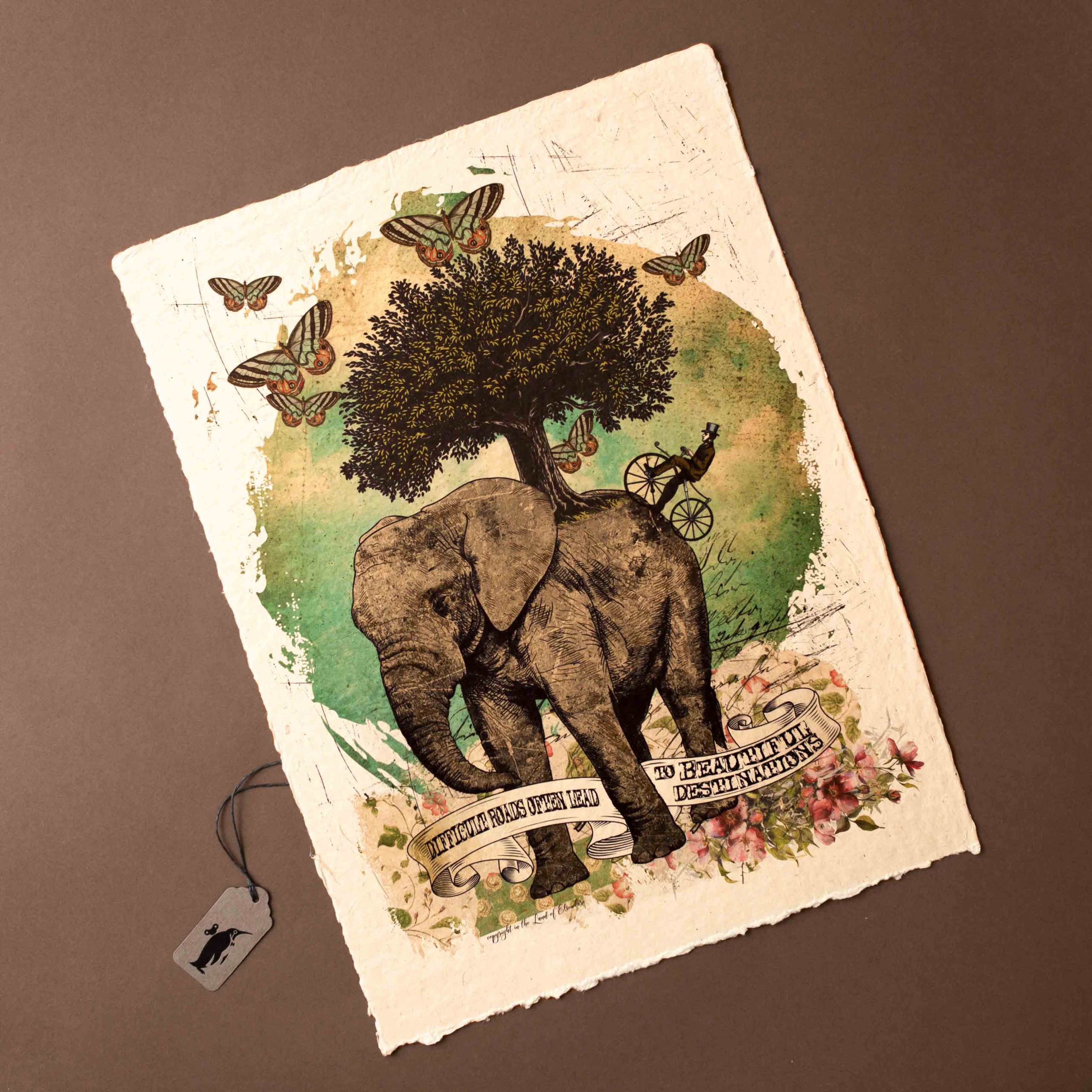 Paper Print | Difficult Roads