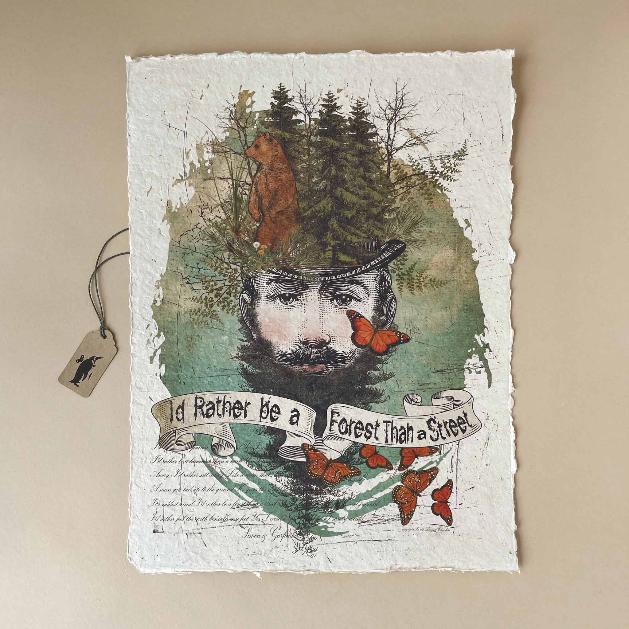 Paper Print | I'd Rather Be a Forest
