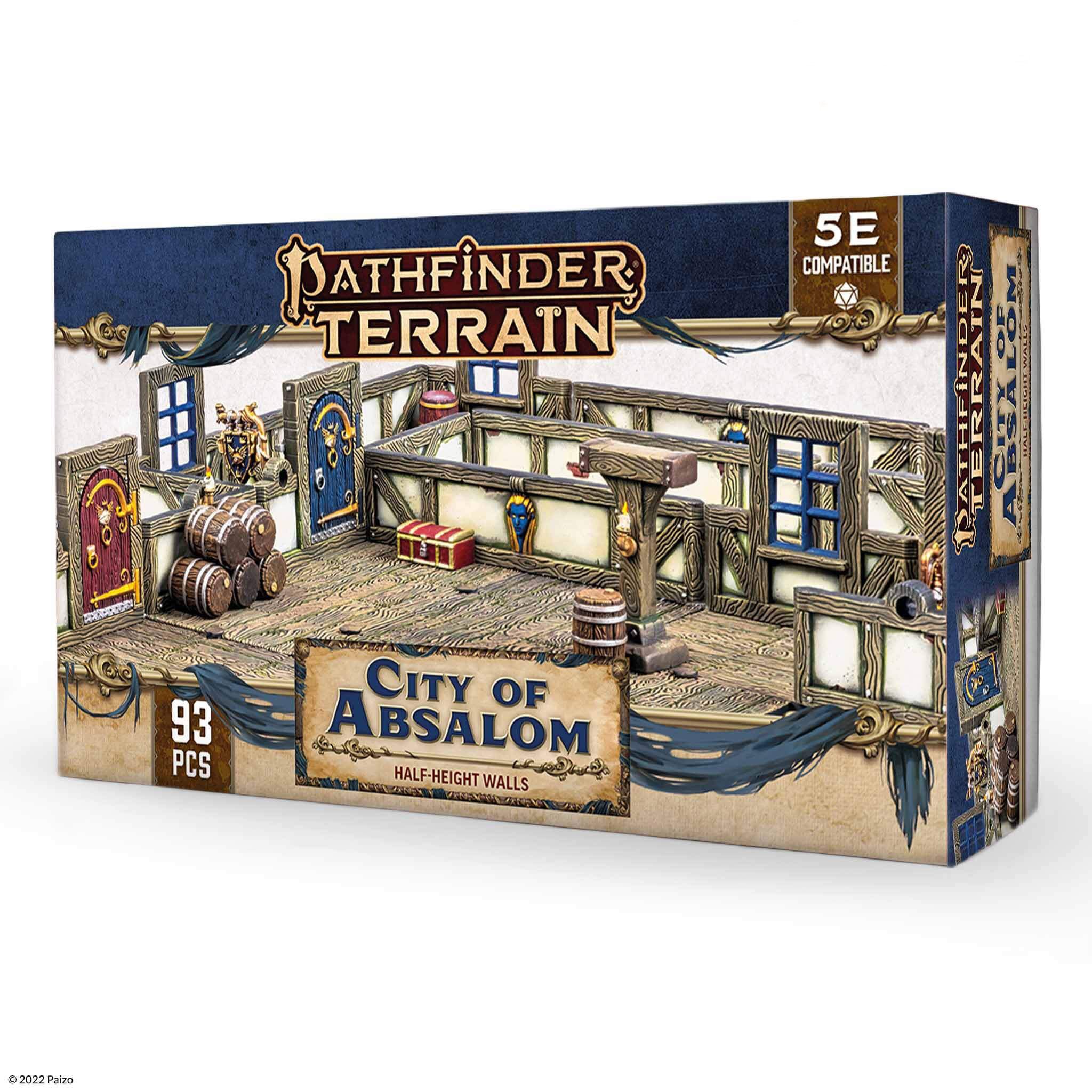 Dungeons & Lasers Pathfinder Terrain:  City of Absalom (Half Height Walls)