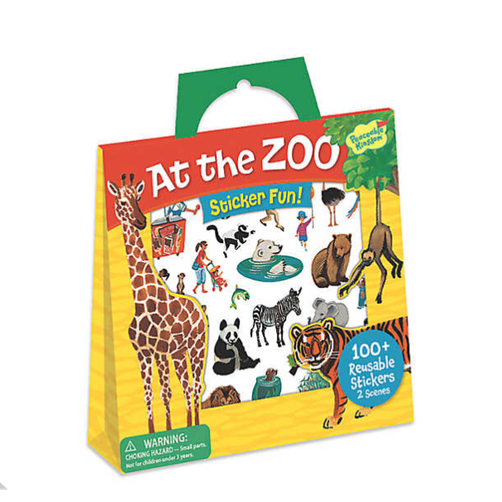 At The Zoo Reusable Sticker Tote