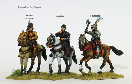 Perry Miniatures Wars Of The Roses Lancastrian Command Mounted 28mm Scale Metal Figures