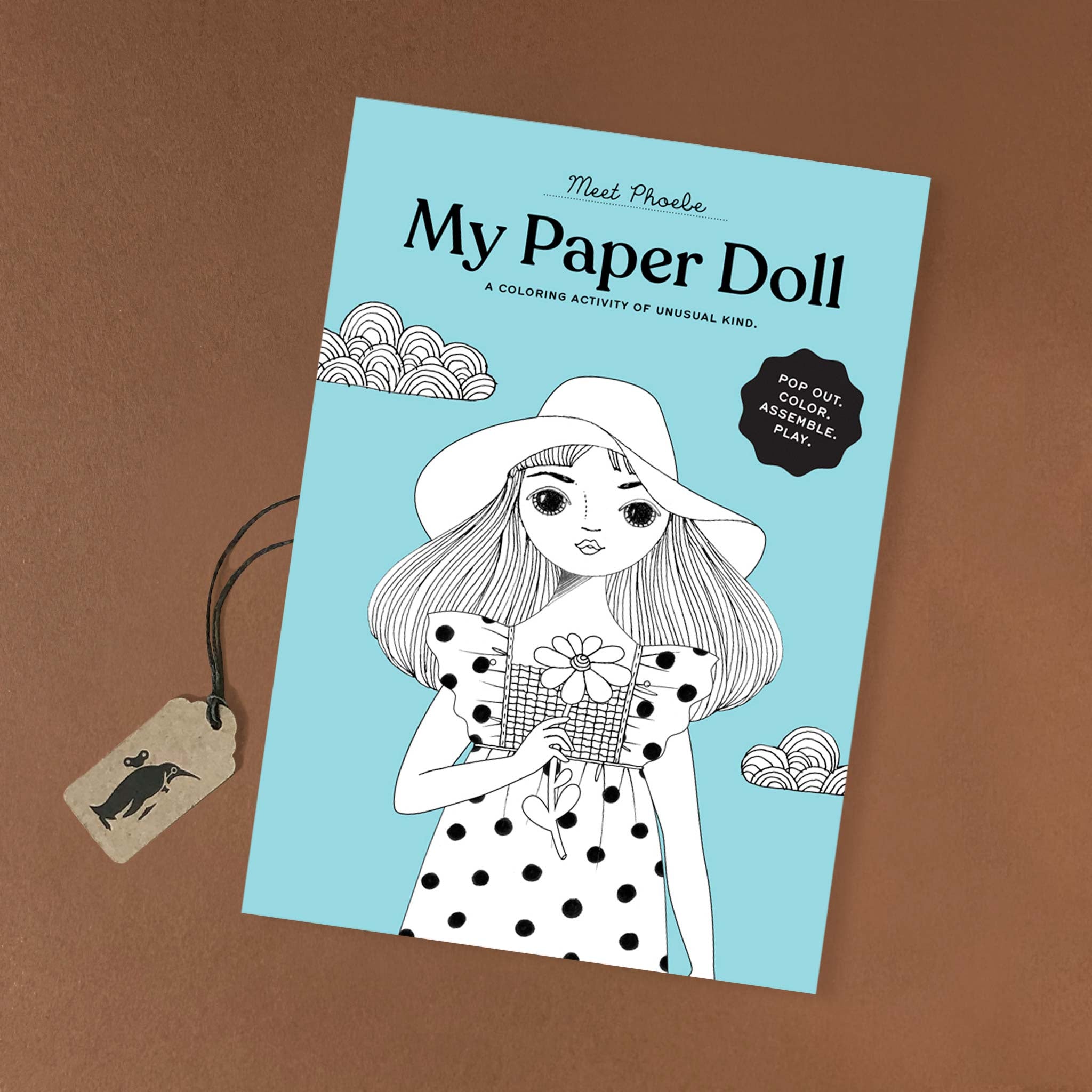 Phoebe Paper Doll Coloring Kit