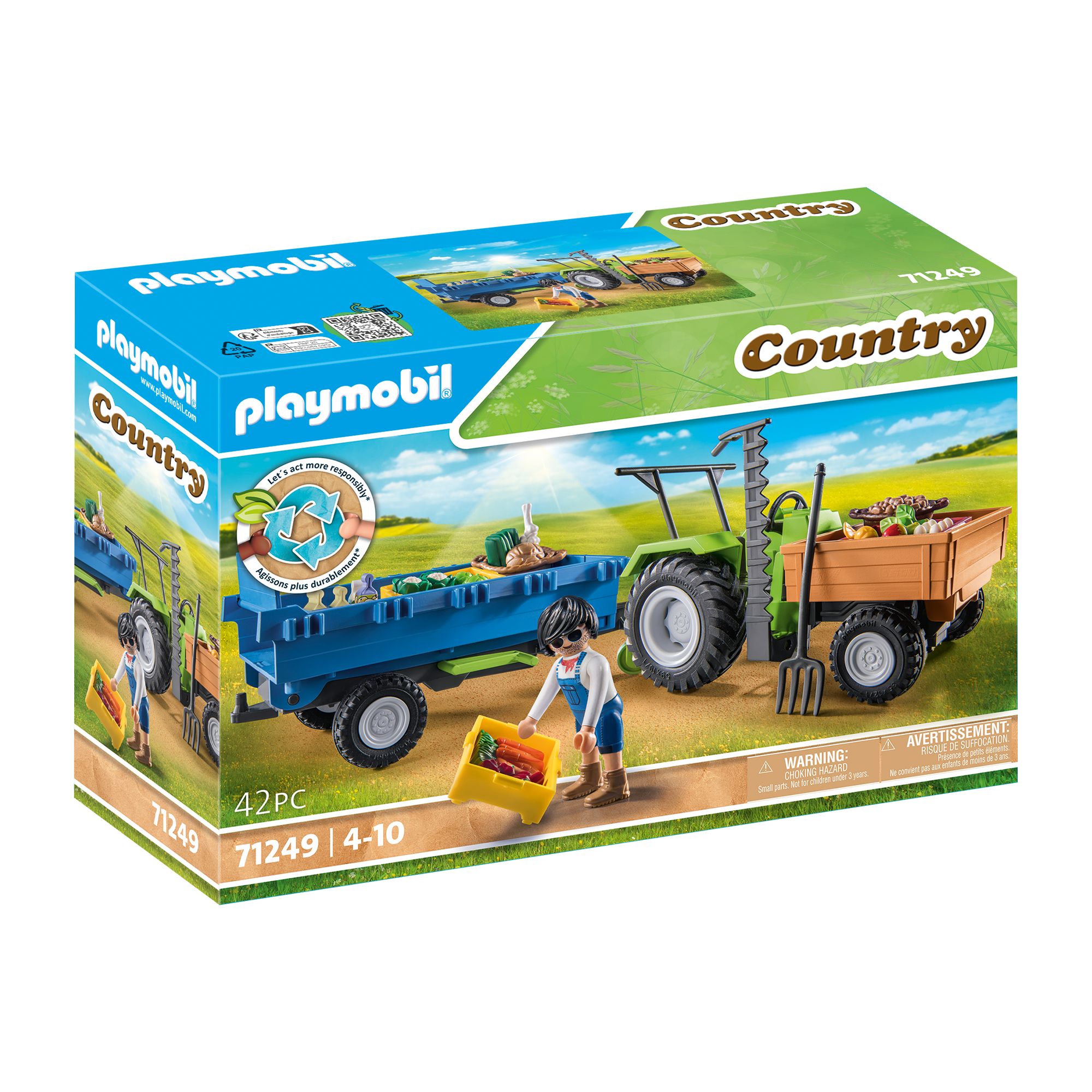 Country - Harvester Tractor with Trailer