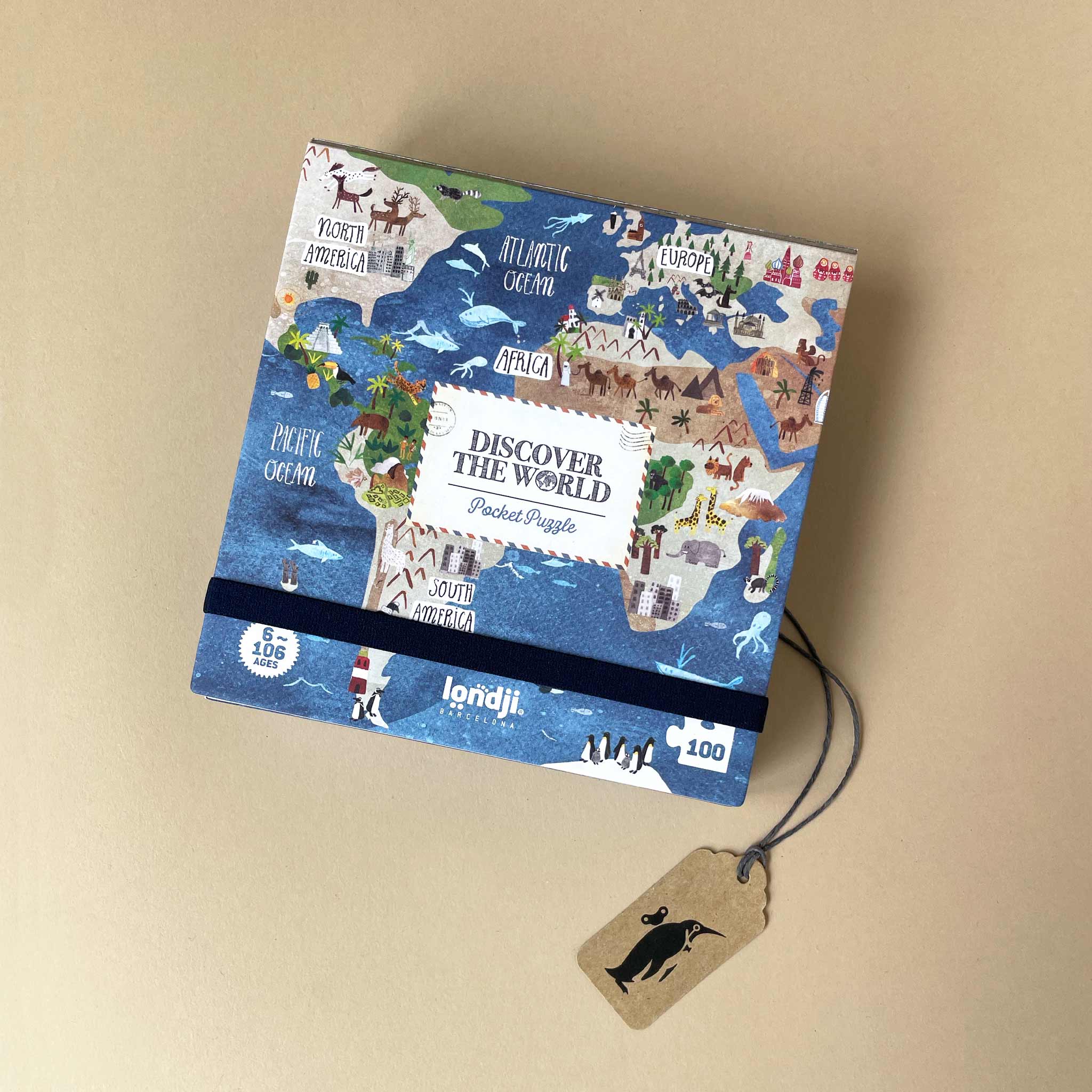 100pc Pocket Puzzle | World