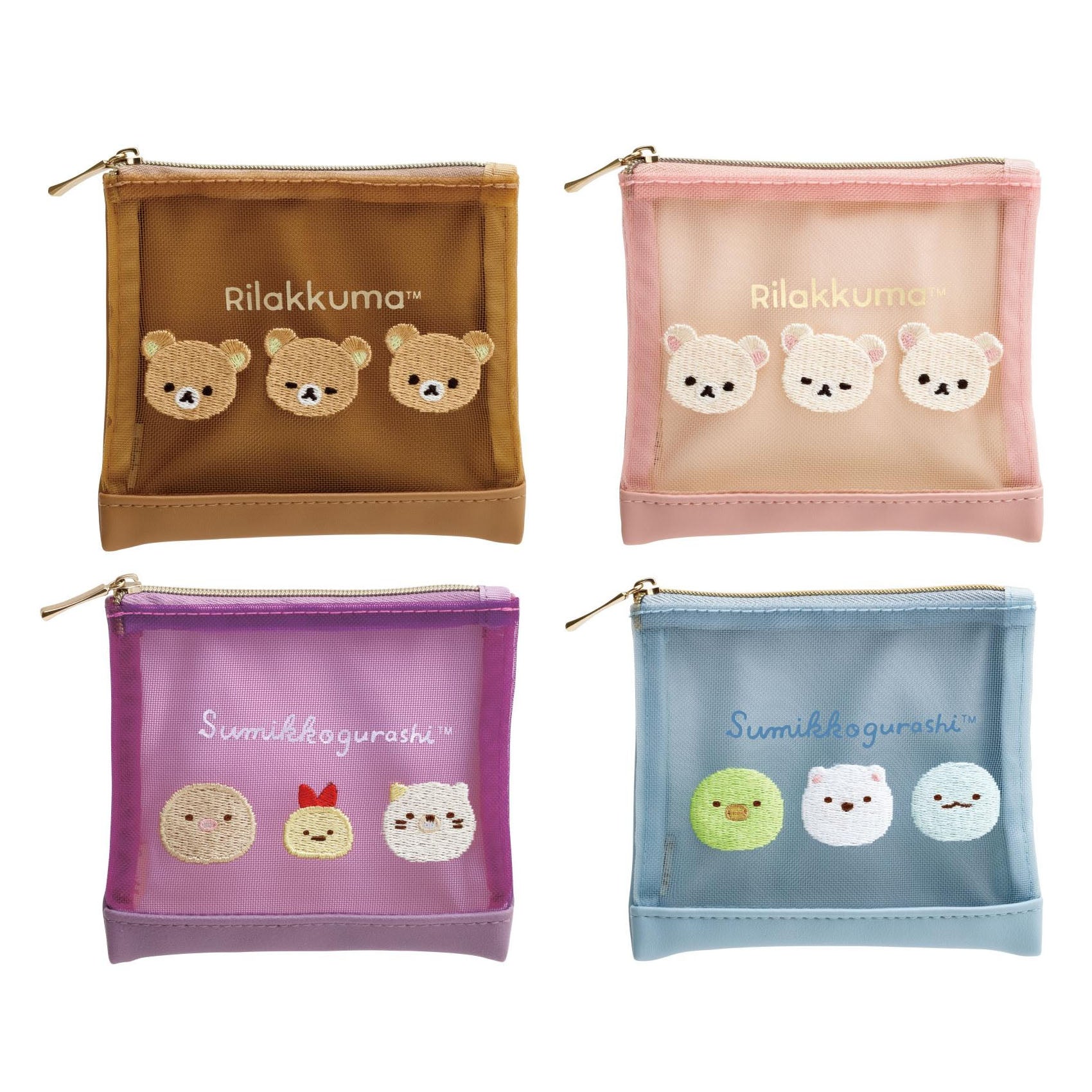 Japan San-X Rilakkuma / Sumikko Gurashi Mesh Coin Purse