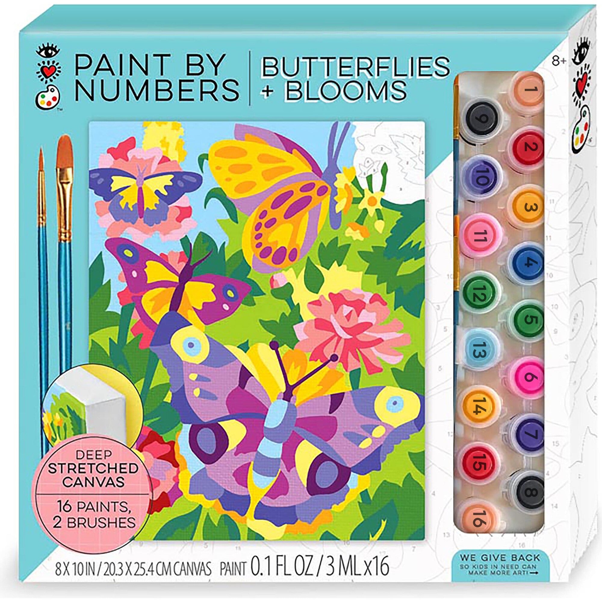 iHeartArt Paint by Numbers - Butterflies + Blooms