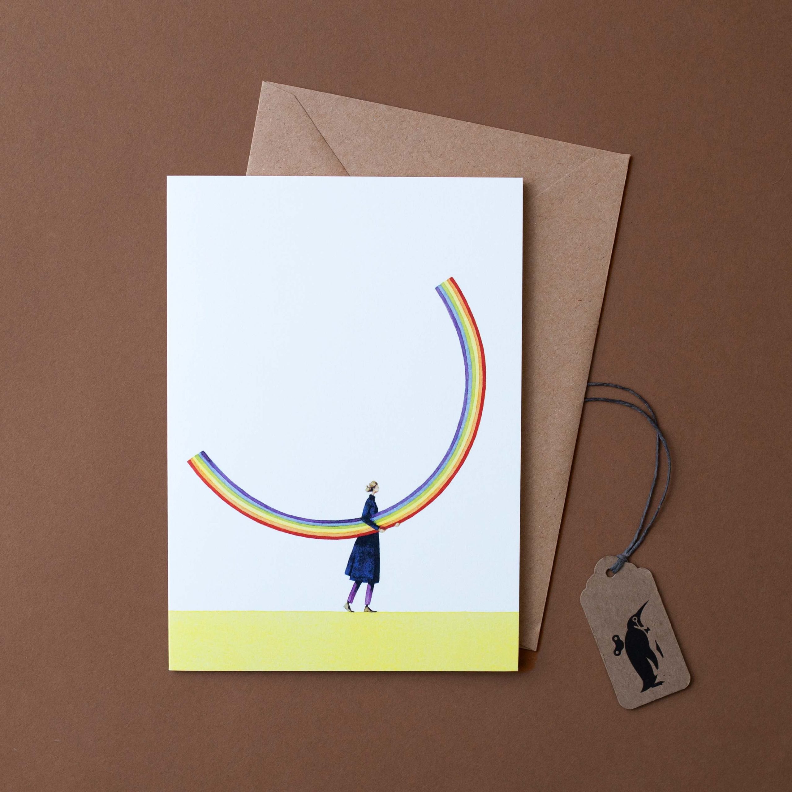 Rainbow Girl Greeting Card
