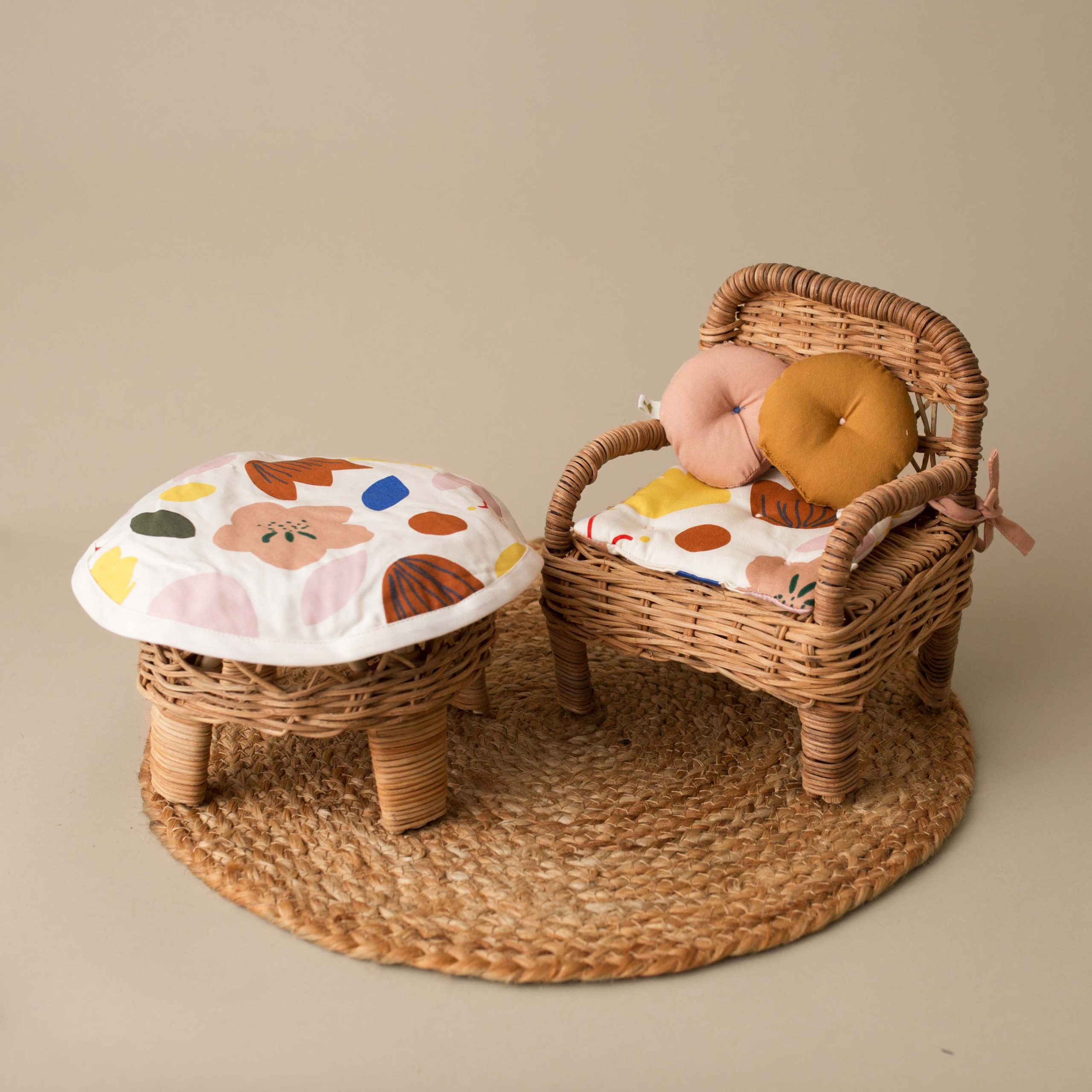 Rattan Doll Lounge Set