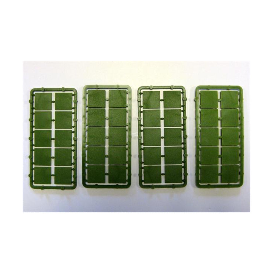 20 mm Square Plastic Bases (40)